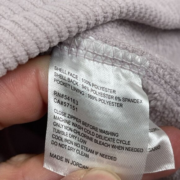 Andrew Marc Womens Ribbed Full-Zip Jacket S Lilac Polyester Blend NWT 6607 - Picture 3 of 8
